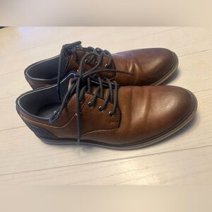 Sonoma men’s 8 casual dress shoe navy/cognac